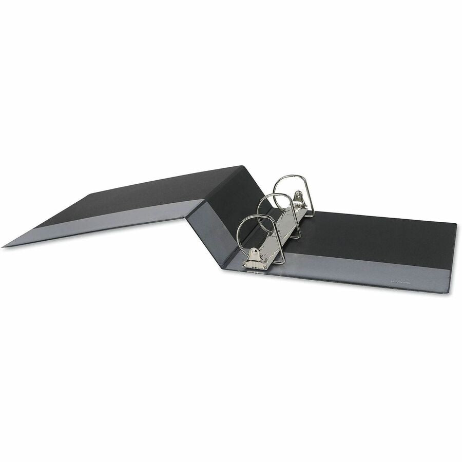 3" Binder Capacity - 600 Sheet Capacity - 3 Ring(s) - Fastener(s): Ring - Pocket(s): 2, Inside Front & Back - Polypropylene - Black - Non-stick - 1 Each