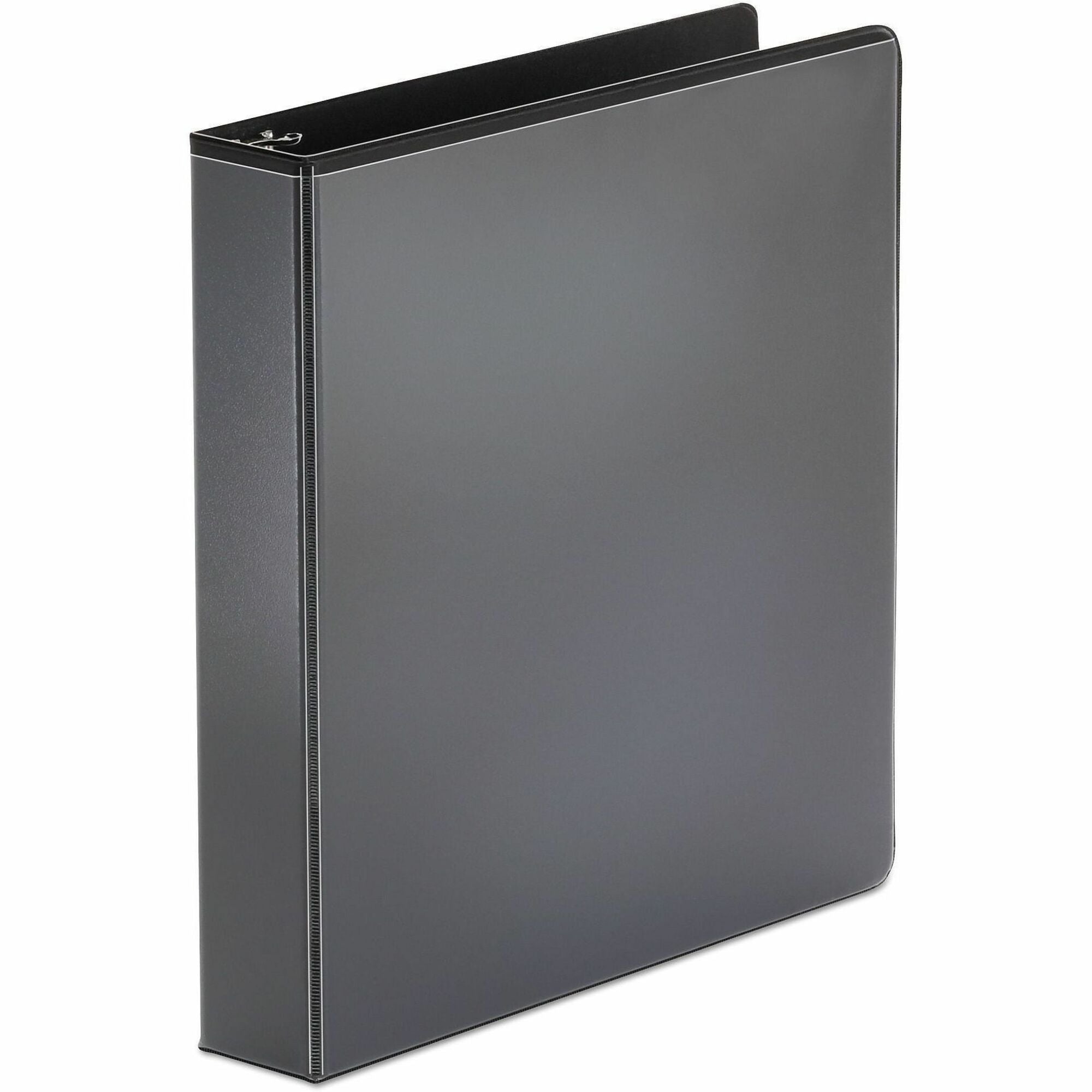 1 1/2" Binder Capacity - 275 Sheet Capacity - 3 Ring(s) - Fastener(s): Ring - Pocket(s): 2, Inside Front & Back - Polypropylene - Black - Non-stick - 1 Each