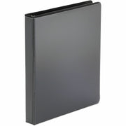 1" Binder Capacity - 175 Sheet Capacity - 3 Ring(s) - Fastener(s): Ring - Pocket(s): 2, Inside Front & Back - Polypropylene - Black - Non-stick - 1 Each