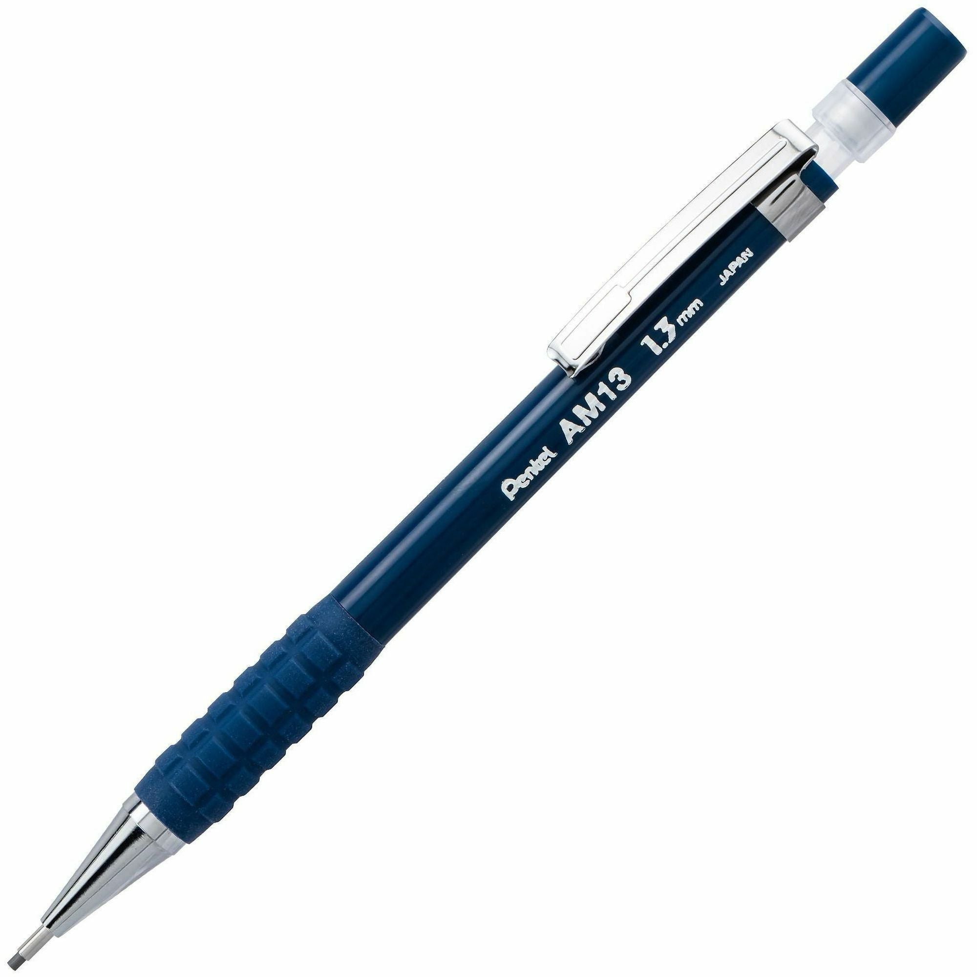 1.3 mm Lead - HB, #2 - Bold Point - Refillable - Blue Barrel - 1 Dozen