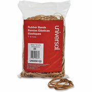 Universal Standard Rubber Bands - Size: #33 - 3.5" Length x 0.1" Width - Elastic - Rubber - Beige - 640 / Pack