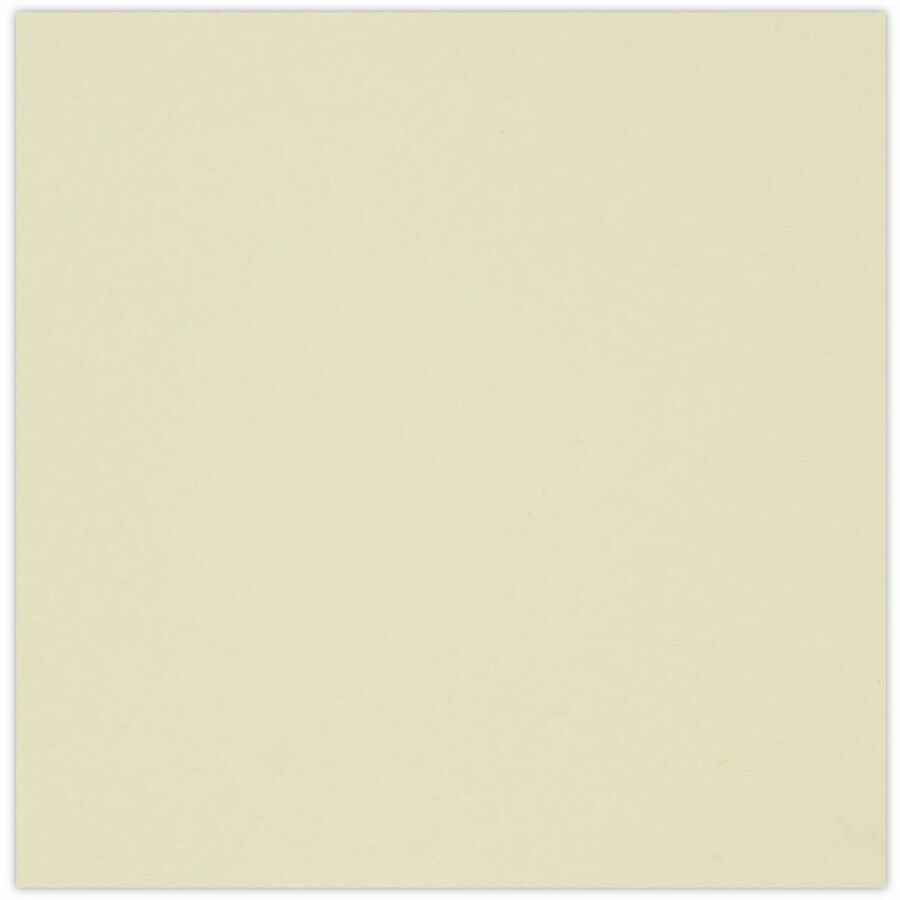 Universal Note Pad - Square - 100 Sheets per Pad - Unruled - Yellow - Paper - Self-stick, Repositionable, Adhesive Backing - Recycled - 18 / Pack