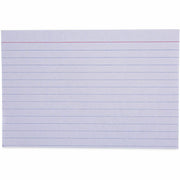 Universal Printable Index Card - 4" x 6" - Acid-free, Ruled - White - 100 / Pack