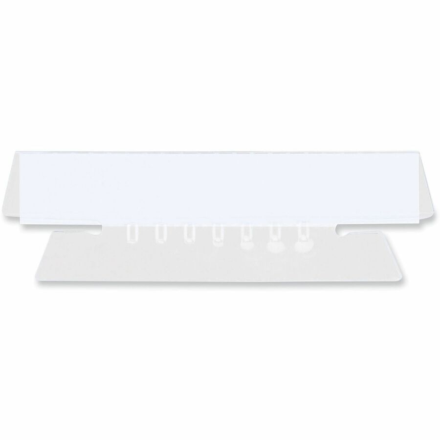1/3 - 1.10" Tab Height x 3.70" Tab Width - Plastic Tab(s) - Durable, Easy to Read, Moisture Resistant, Insertable Tab - 25 / Pack
