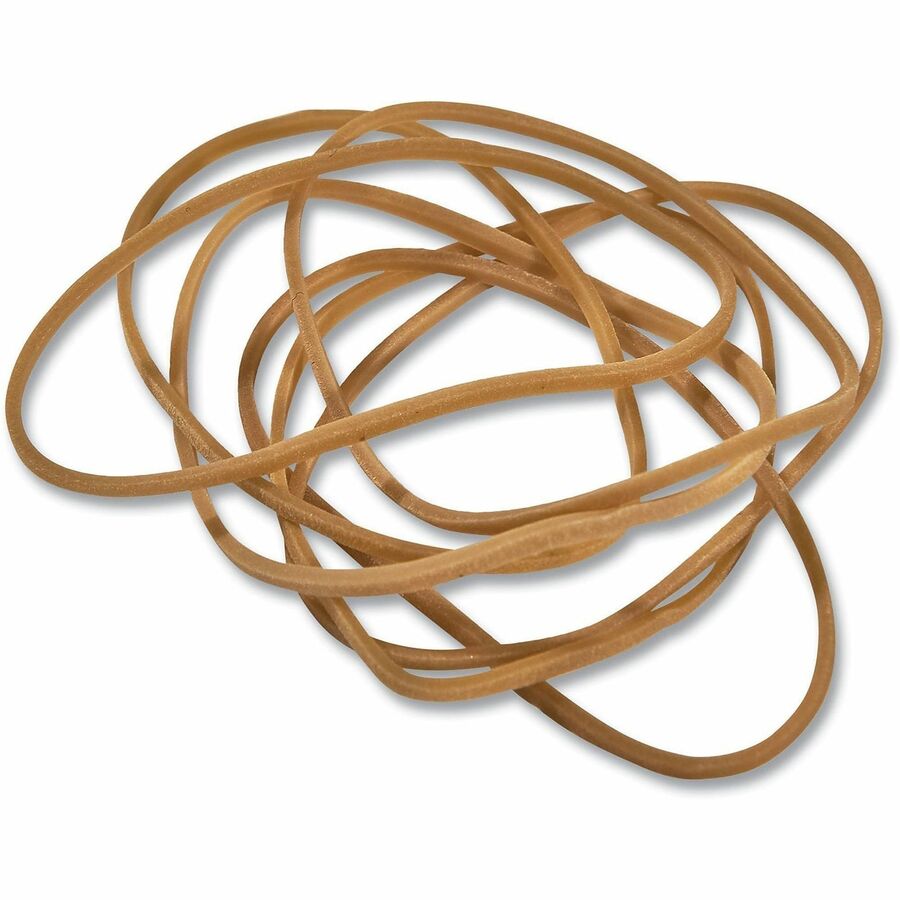 Universal Standard Rubber Bands - Size: #16 - 2.5" Length x 0.1" Width - Elastic - Rubber - Beige - 475 / Pack