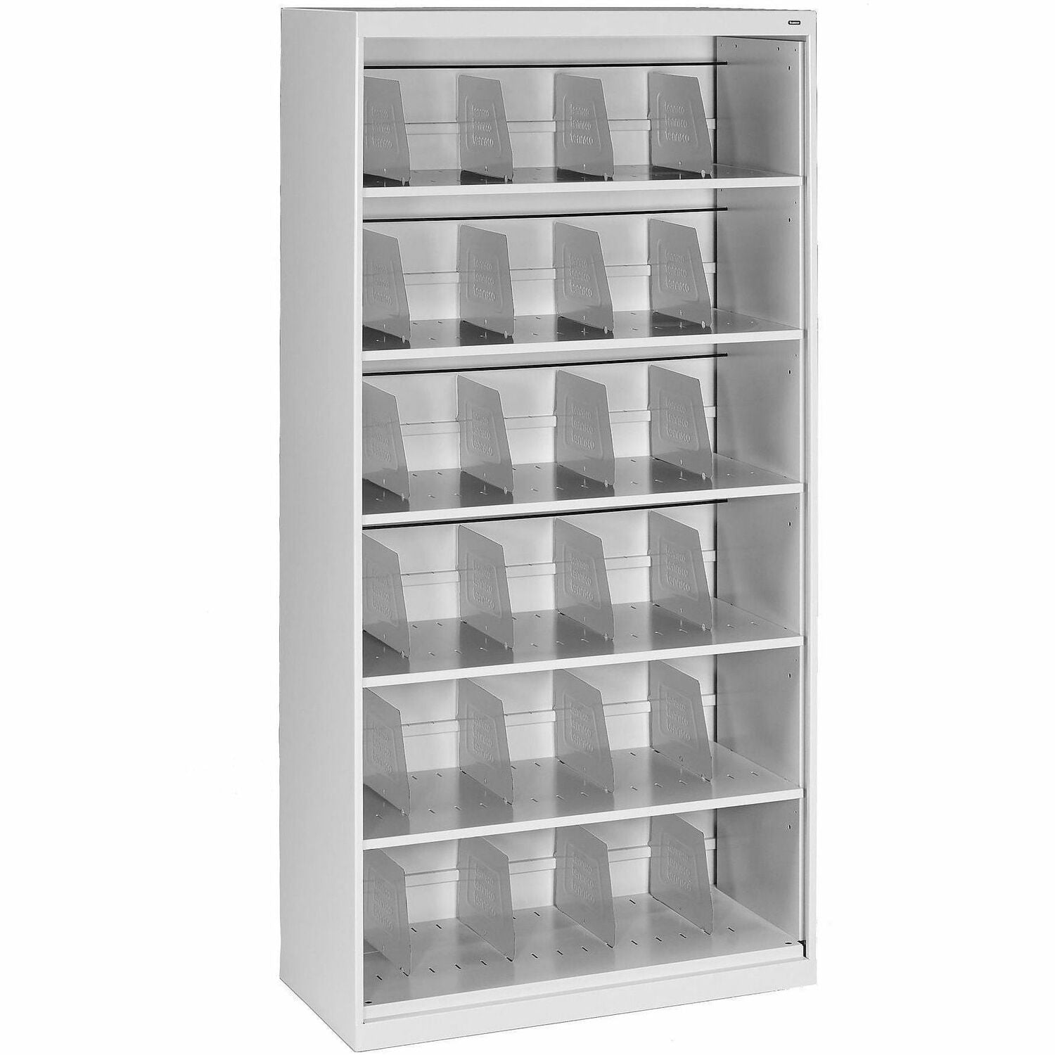 36" Width x 16.5" Depth x 72.2" Height - 6 x Shelf(ves) - Legal, Letter - Lateral - Welded, Reinforced, Durable - Light Gray - Powder Coated - Steel, Metal - Recycled