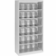 36" Width x 16.5" Depth x 72.2" Height - 6 x Shelf(ves) - Legal, Letter - Lateral - Welded, Reinforced, Durable - Light Gray - Powder Coated - Steel, Metal - Recycled