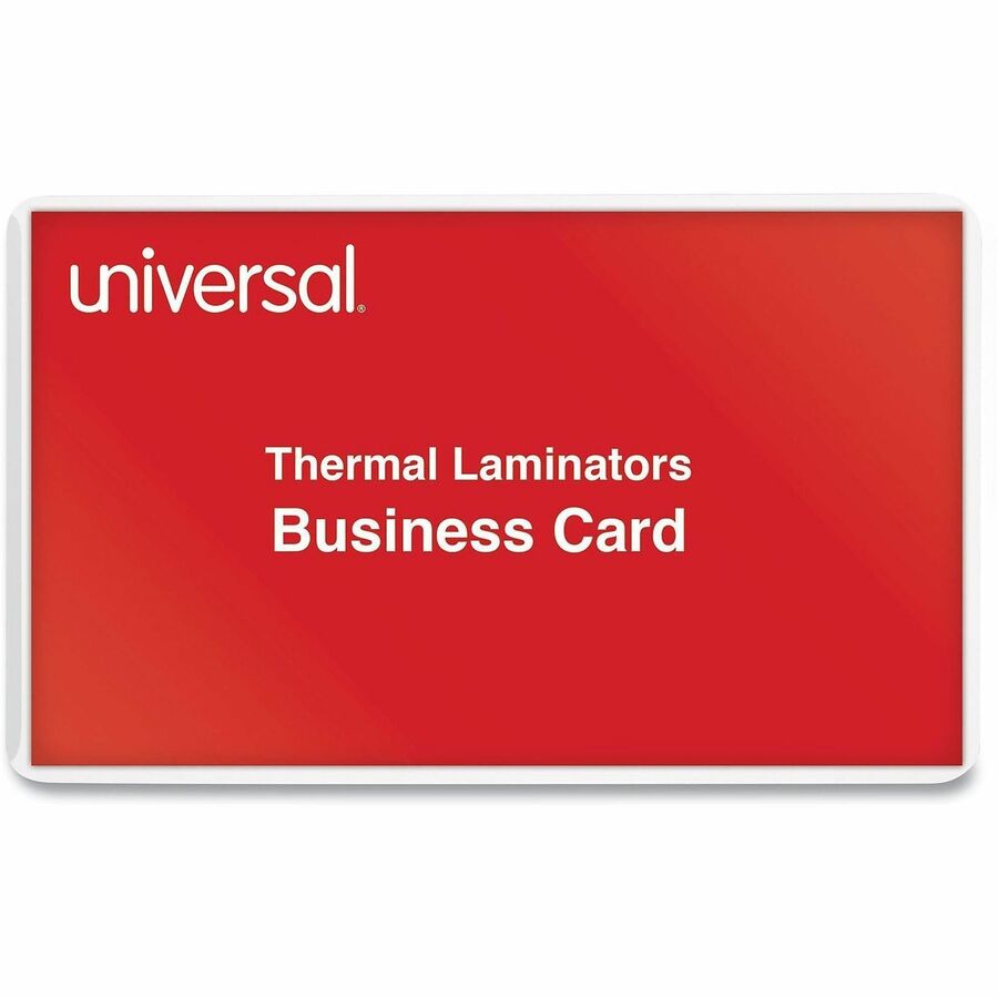 Universal Laminating Pouches, 3.75" x 2.25", 5 mil, Glossy, Clear, 100 Pouches per Box