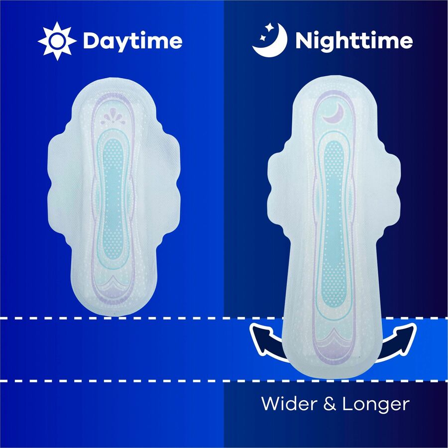 Always Flexi-Wing Ultra Thin Pads - With Wings - Super - Anti-leak, Absorbent, Odor-absorbing - 32 / Pack
