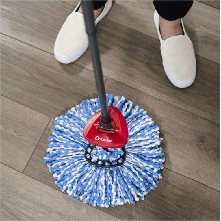 O-Cedar EasyWring Rinse Clean Mop Refill, Microfiber, Multi-Color, 2 Pack