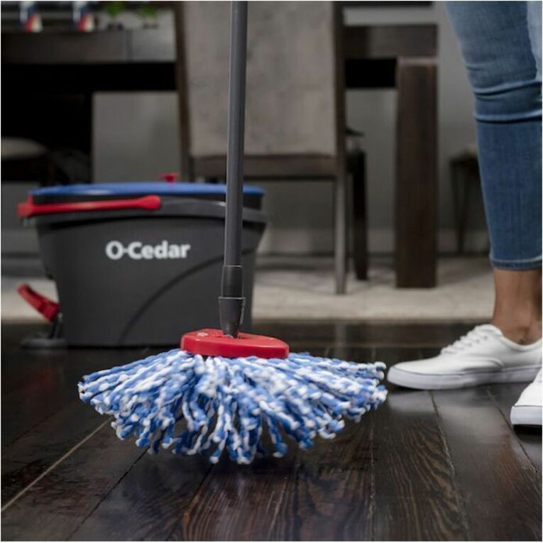 O-Cedar EasyWring Rinse Clean Mop Refill, Microfiber, Multi-Color, 2 Pack