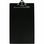 Saunders Smooth Aluminum Clipboard - Storage for Paper - 8 1/2" x 14" Sheet Size - Aluminum - Black - 1 Each