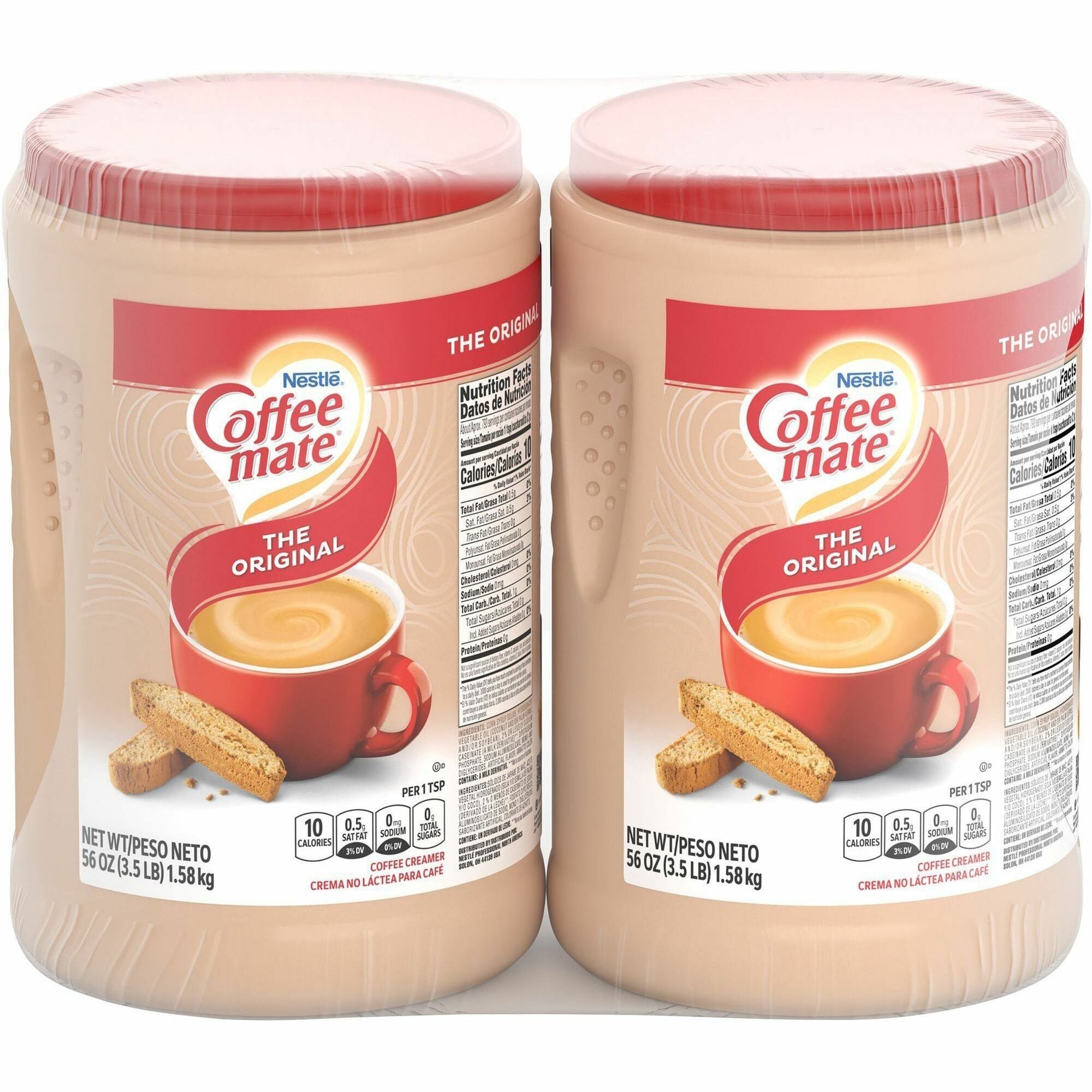 Coffee mate Original Powdered Coffee Creamer Canister - Original Flavor - 3.50 lb (56 oz) - 2 / Pack