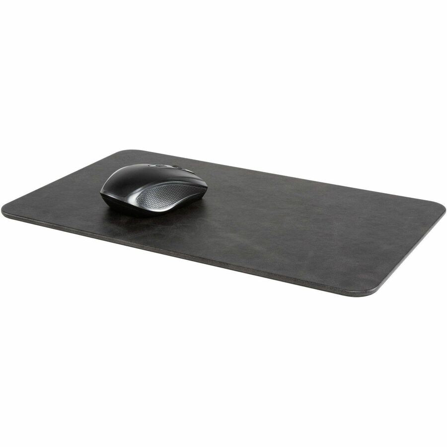 0.25" Height x 14.20" Width x 8.60" Depth - Black - Vegan Leather, Leatherette - Anti-skid, Wear Resistant, Fray Resistant - Mouse - 1 Each