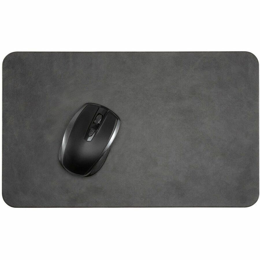 0.25" Height x 14.20" Width x 8.60" Depth - Black - Vegan Leather, Leatherette - Anti-skid, Wear Resistant, Fray Resistant - Mouse - 1 Each