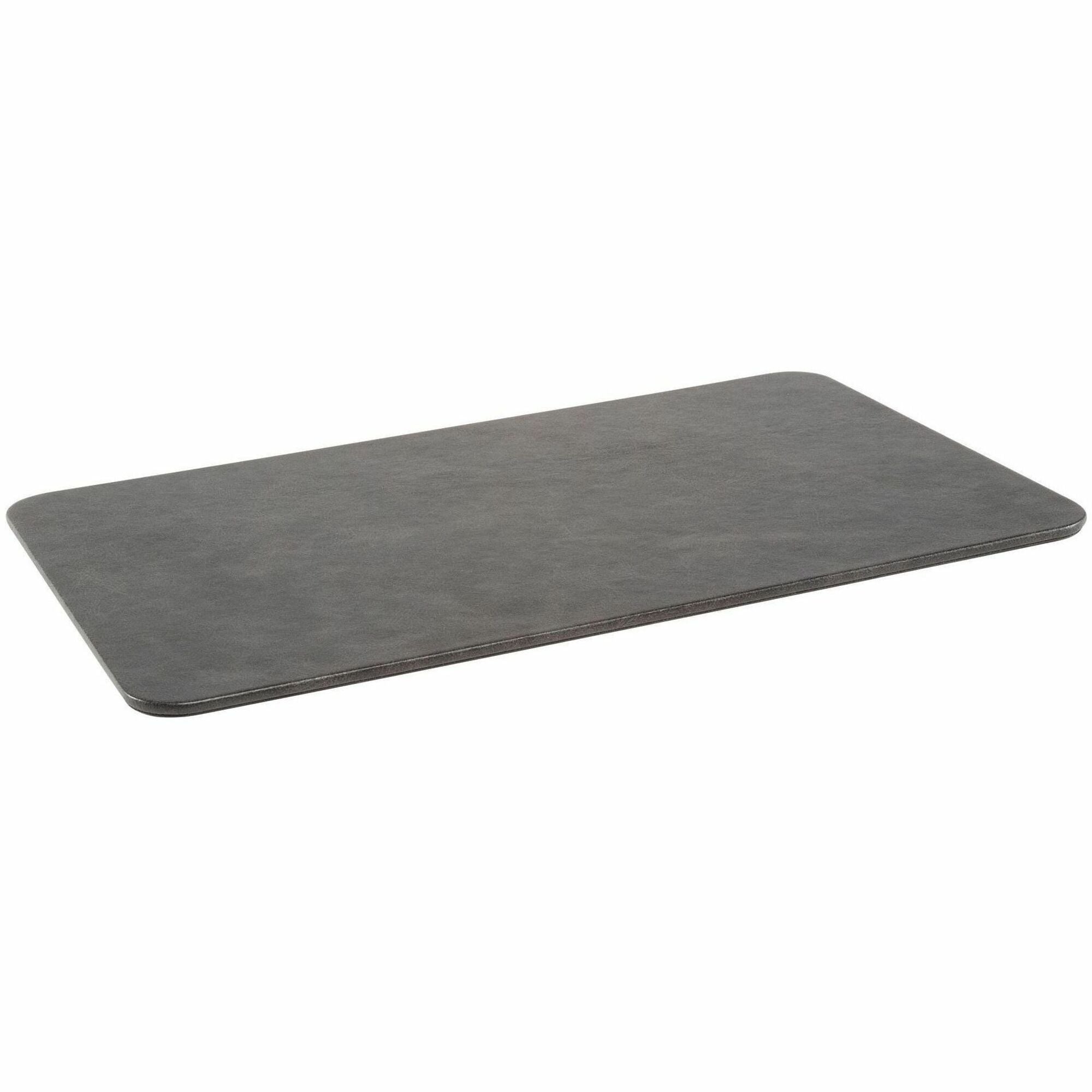 0.25" Height x 14.20" Width x 8.60" Depth - Black - Vegan Leather, Leatherette - Anti-skid, Wear Resistant, Fray Resistant - Mouse - 1 Each