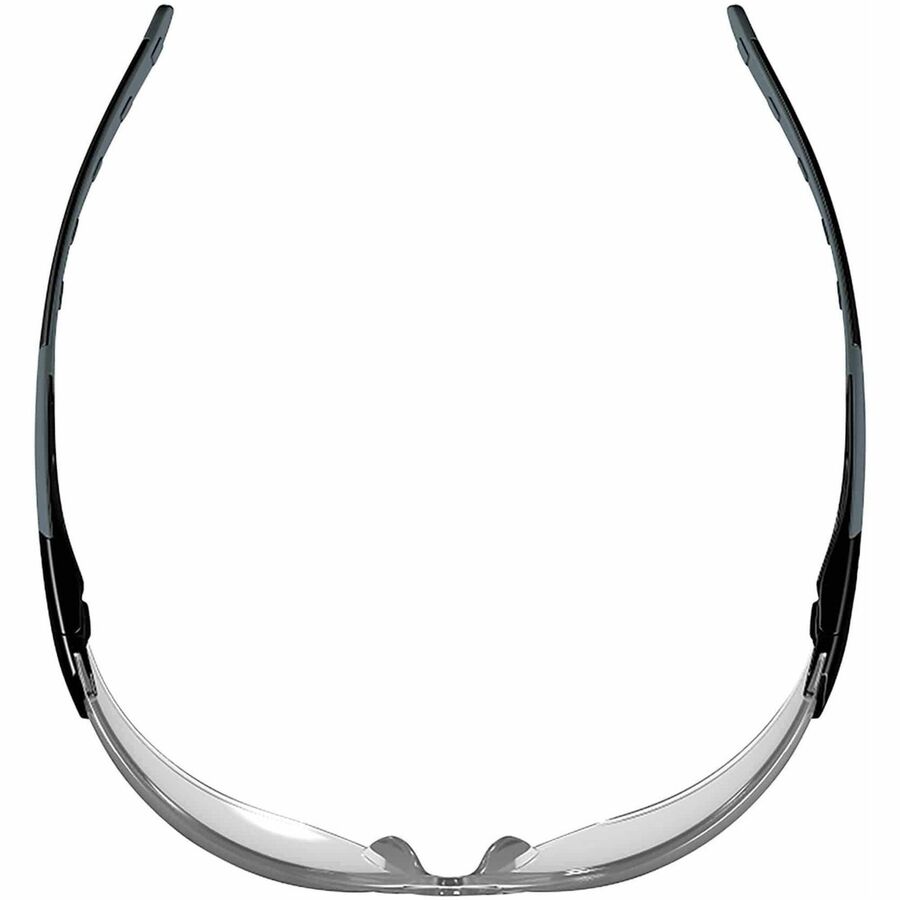 Ergodyne Skullerz SAGA Anti-Scratch & Enhanced Anti-Fog Safety Glasses, Sunglasses, Matte Black Frame, Polycarbonate, Rimless, Lightweight, Non-slip, 1 Each