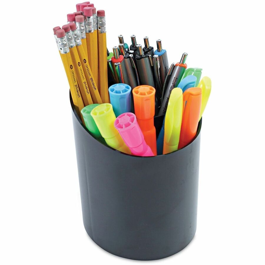 5.6" Height x 4.4" Width x 4.3" Depth - Plastic - Black - Recyclable, Compact, Sturdy - 1 Each