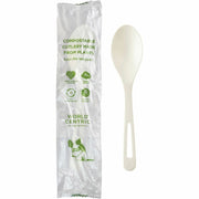 Spoon - Cutlery Spoon - Dishwasher Safe - Talc-filled Polylactic Acid (TPLA) - Light Beige - 750 / Carton