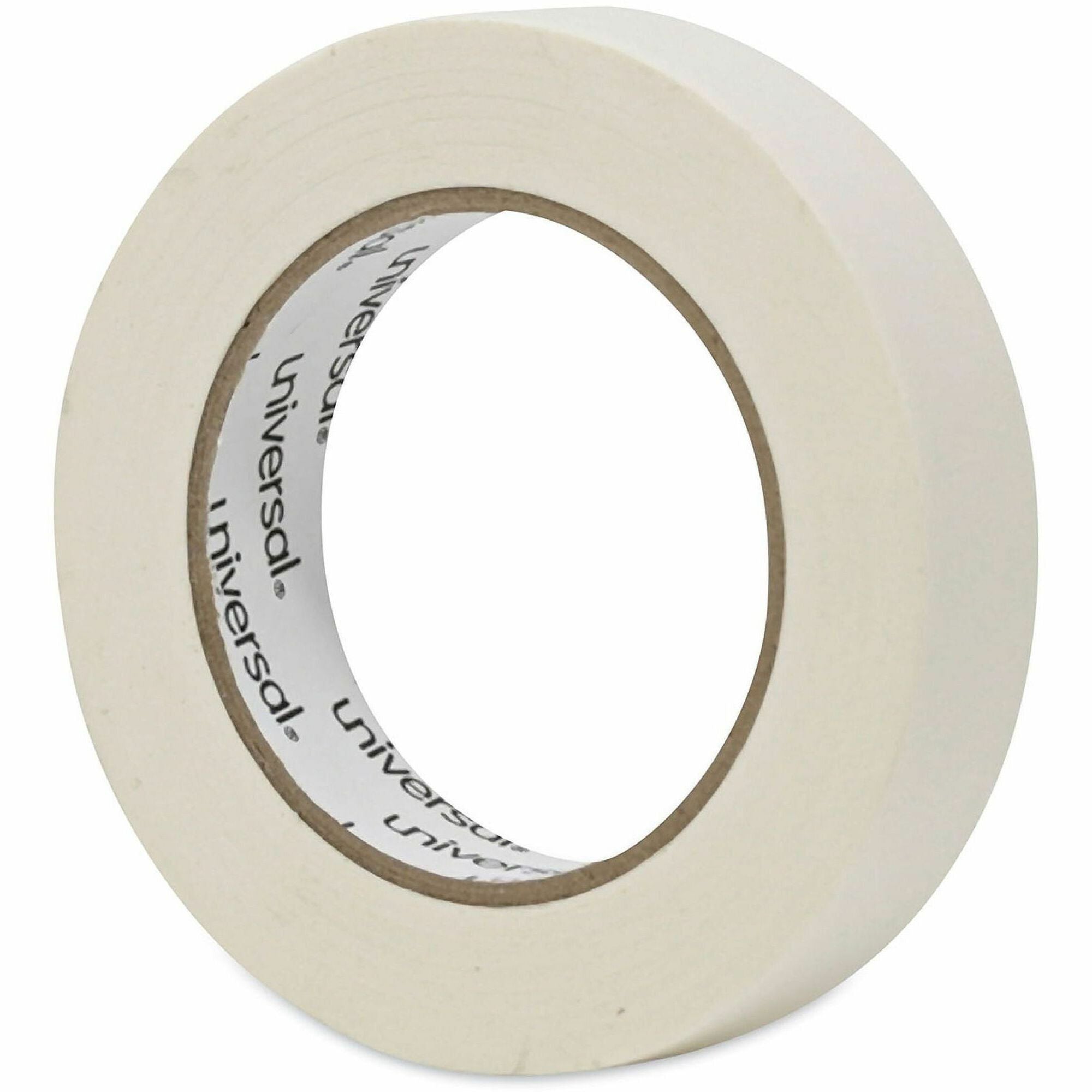 59.93 yd Length x 0.94" Width x 5.5 mil Thickness - 3" Core - Beige - Natural Rubber - Crepe Paper Backing - 3 / Pack