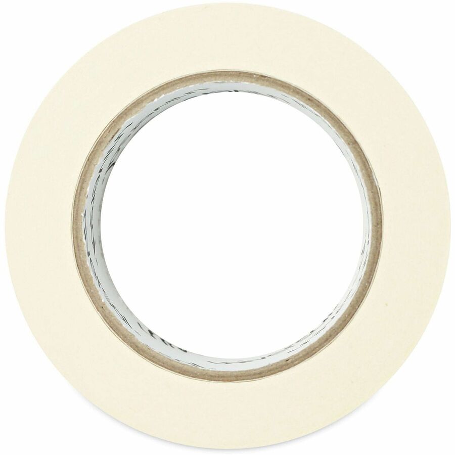 59.93 yd Length x 0.94" Width x 5.5 mil Thickness - 3" Core - Beige - Natural Rubber - Crepe Paper Backing - 3 / Pack
