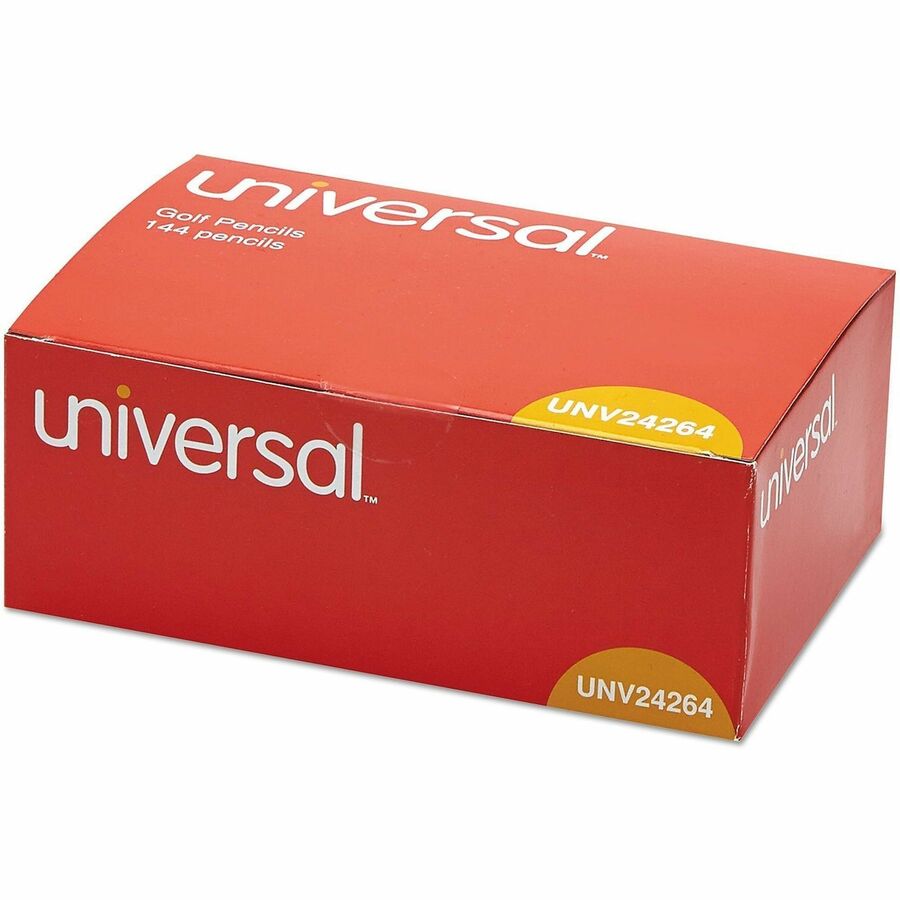 Universal Wood Pencil - Black Lead - HB/#2 - Yellow Wood Barrel - 144 / Box