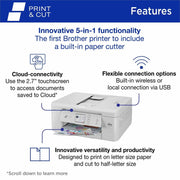 Copier/Fax/Printer/Scanner - 6000 x 1200 dpi Print - Automatic Duplex Print - Color Flatbed Scanner - 1200 x 600 dpi Optical Scan - Wireless LAN - Wi-Fi Direct, Brother Mobile Connect, Apple AirPrint, Mopria - USB - For Plain Paper Print - 1 Each
