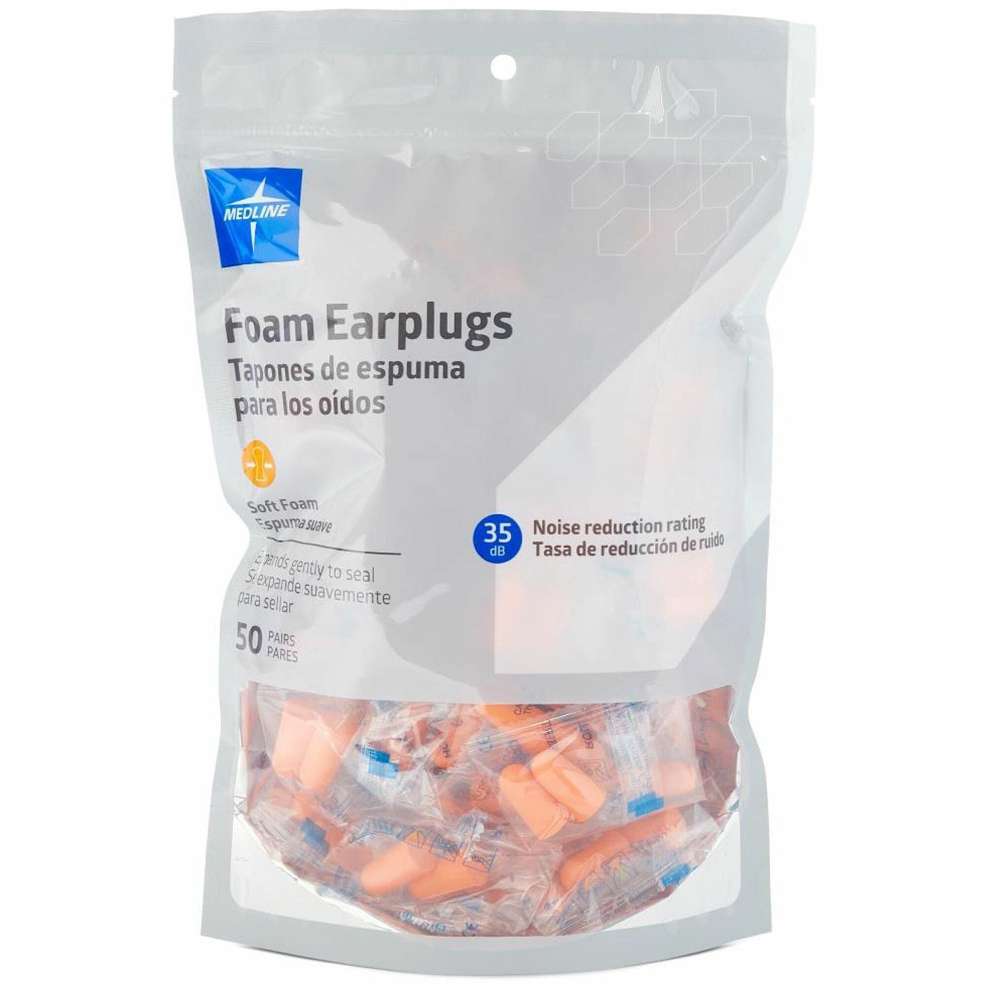 Recommended for: Ear - Noise Protection - Foam - Orange - 2/Pair - 50 / Bag