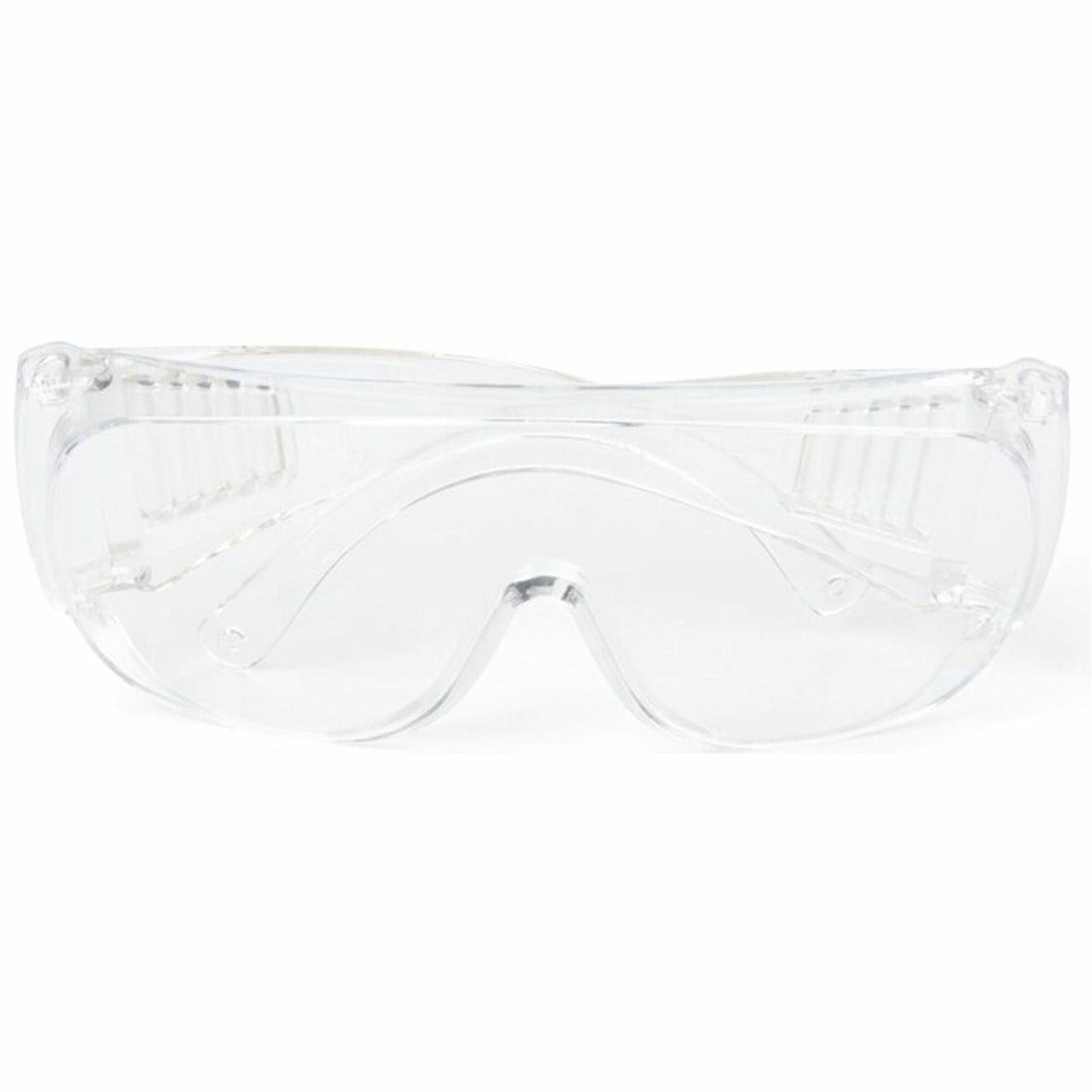 Medline Visitor Safety Glasses - Regular - Clear - Latex-free, Comfortable, Disposable - 1 Each