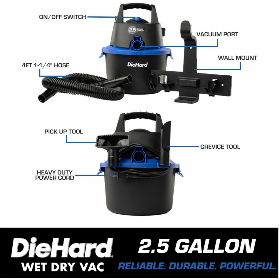 DieHard 2.5-Gallon 2.5 HP Wet/Dry Vacuum