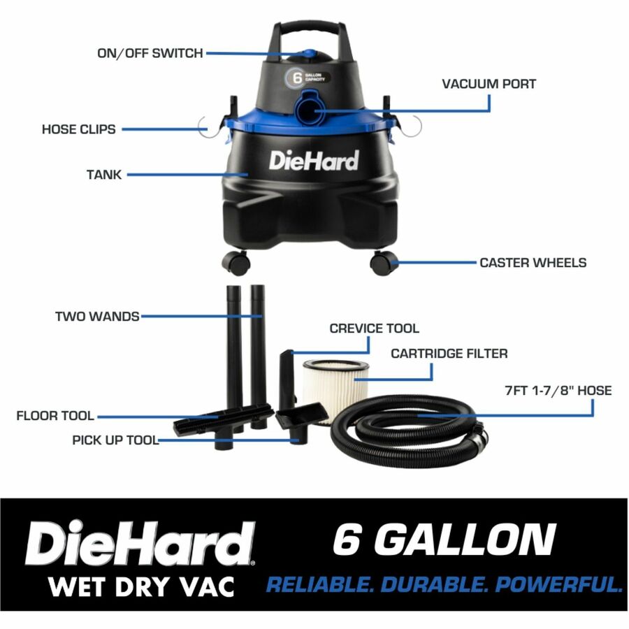 DieHard 6-Gallon 4.5 HP Wet/Dry Vacuum