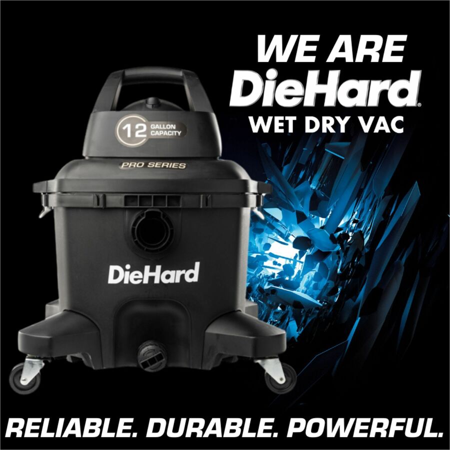 DieHard 12-Gallon 6 HP Pro Series Wet/Dry Vacuum