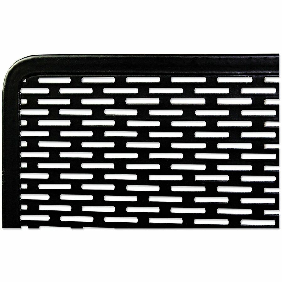 4.5" Height - Metal, Steel - White - Punched Hole, Scratch Resistant, Durable, Heavy Duty, Rounded Edges, Sturdy - 1 Each