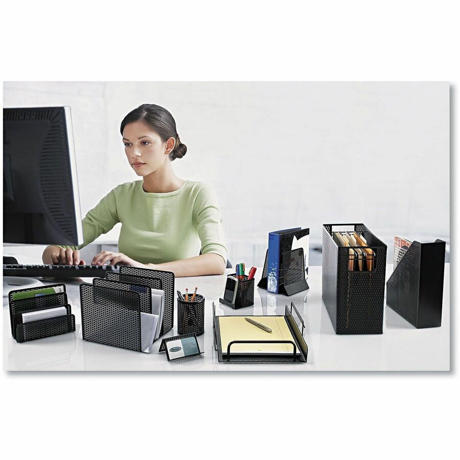 4.5" Height - Metal, Steel - White - Punched Hole, Scratch Resistant, Durable, Heavy Duty, Rounded Edges, Sturdy - 1 Each