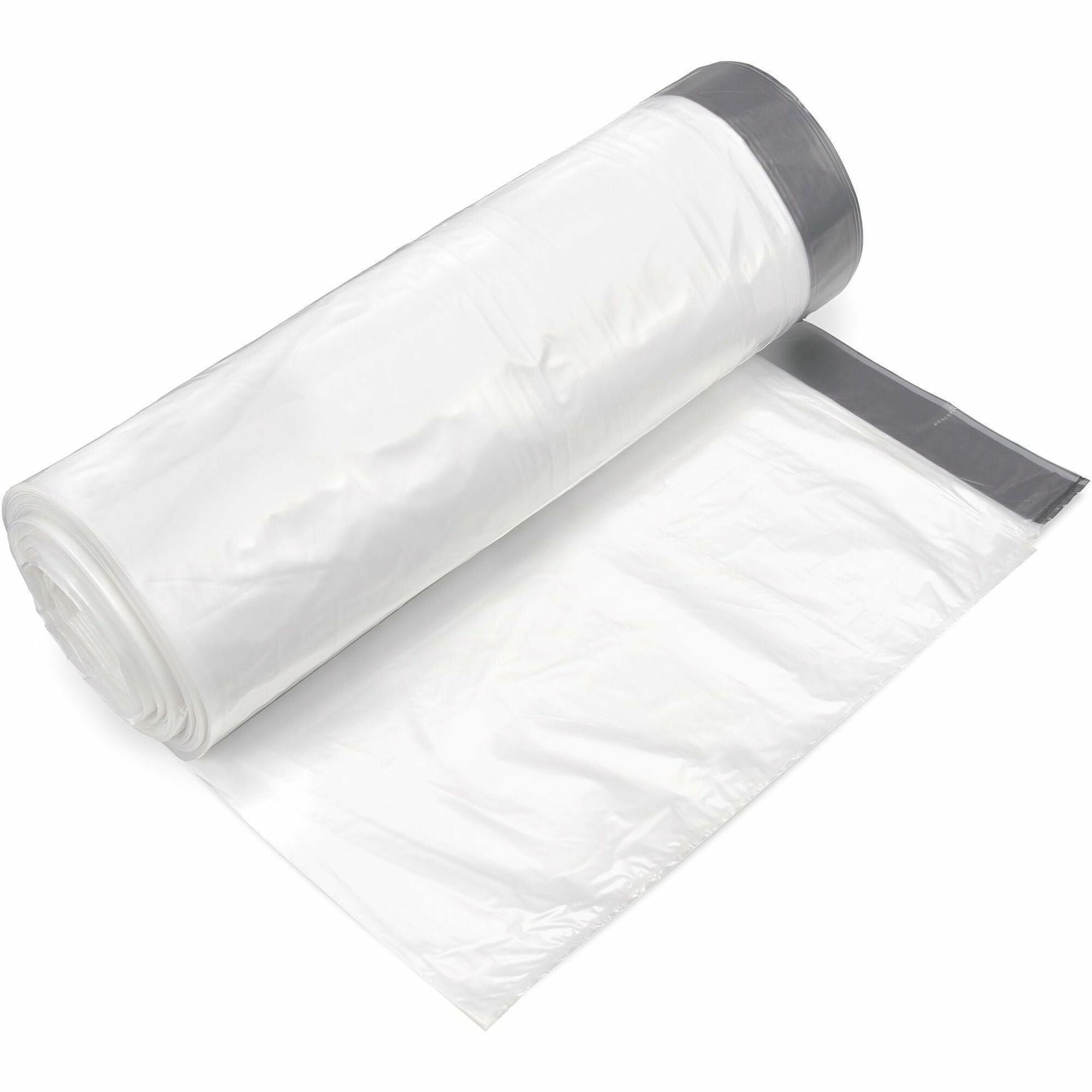 55 gal Capacity - 42.50" Length x 35.50" Width x 1.90 mil (48 Micron) Thickness - Draw Tape, Drawstring Closure - Natural - Garbage, Can Liner - 1/Carton - 1 Carton