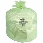Heritage BioTuf Compostable Can Liners - 30 gal Capacity - 39" Length x 30" Width x 1.20 mil (30 Micron) Thickness - Green - Bioplast - Can Liner, Food Waste, Industrial - 1 Carton