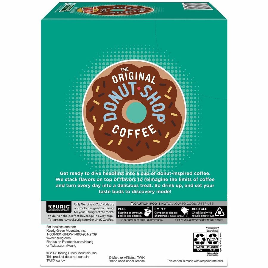 Compatible with Keurig K-Cup Brewer - Light - 24 K-Cup - K-Cup, Pod - Twix - Kosher - 4 / Carton