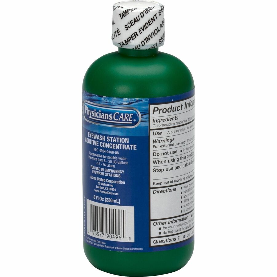 First Aid Only Eyewash Additive Concentrate - 8 fl oz - 1 Each