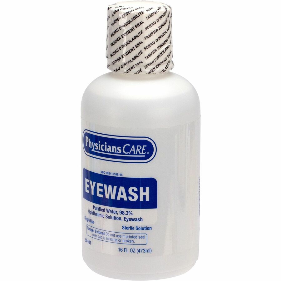 First Aid Only Sterile Ophthalmic Solution Eyewash - 16 fl oz - Sterile - For Eye Burning, Irritated Eyes - 1 Each