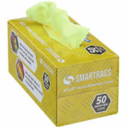 Monarch Smart Rags Microfiber Cloths, Blue, 12" x 12", Reusable, Streak-free, Lint-free, Dirt & Grime Resistant, 50 Cloths per Box