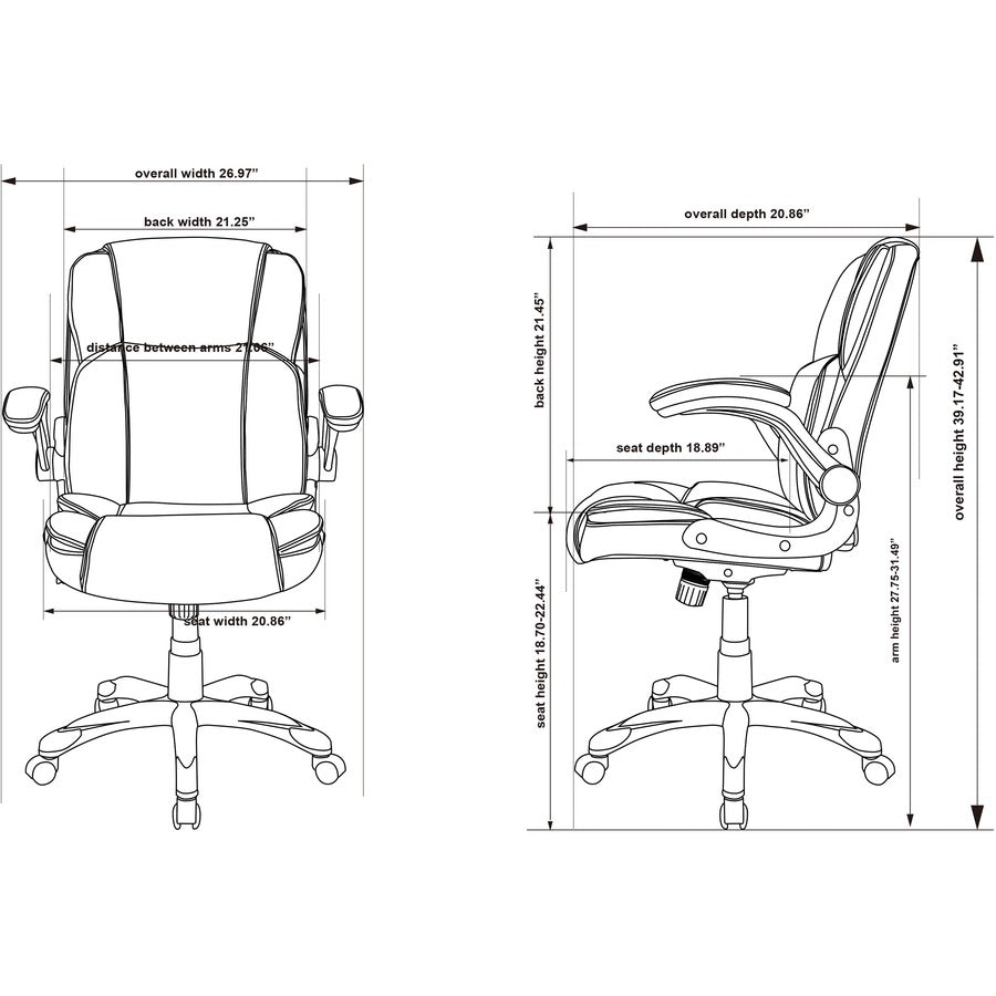 NuSparc Leather Rolling Chair