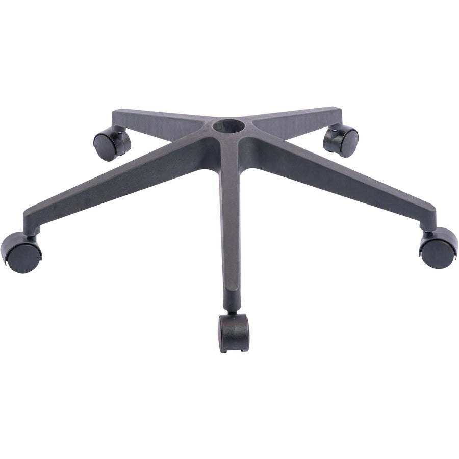 NuSparc Mid-Back Task Chair - Fabric Back Material - Mid Back - 5-star Base - Black - Armrest - 1 Each