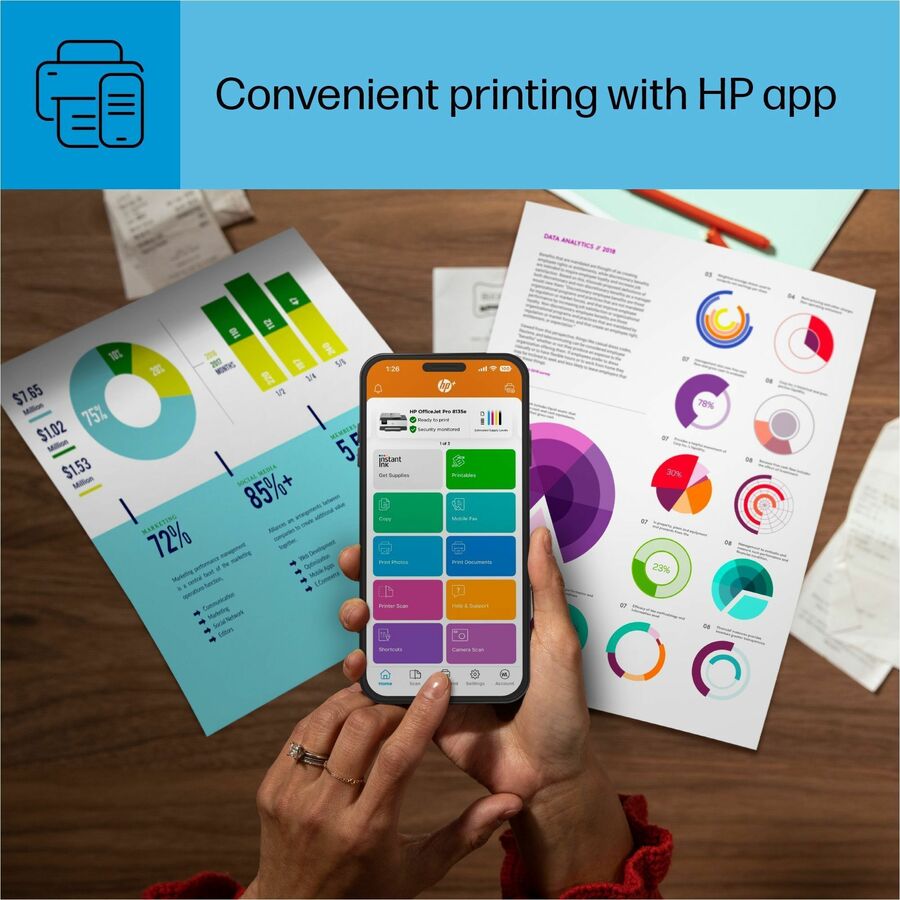 Watch This Item HP Officejet Pro 8135e Wired & Wireless Inkjet Multifunction Printer