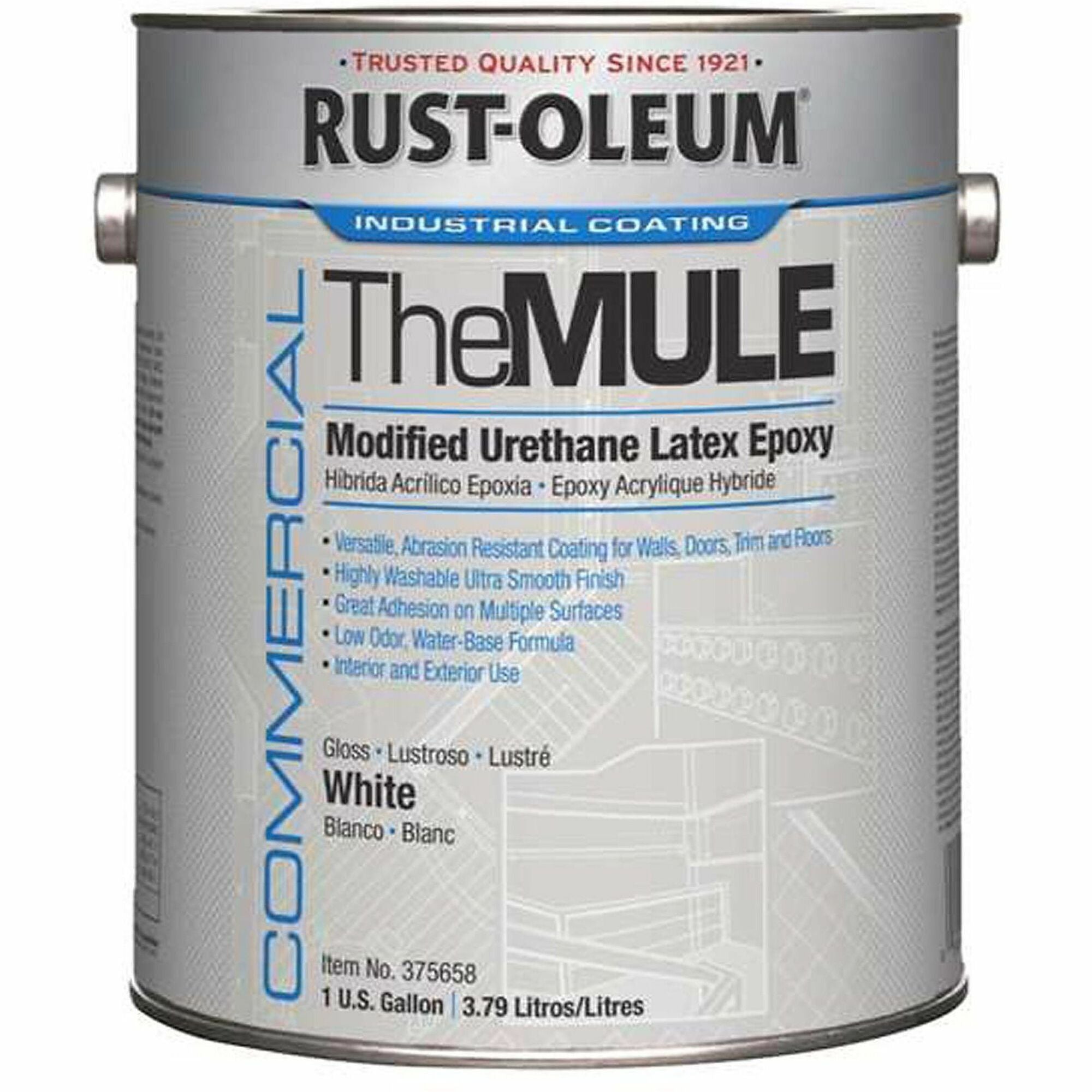 Rust-Oleum Modified Urethane Latex Epoxy (MULE) - White - 2 / Carton
