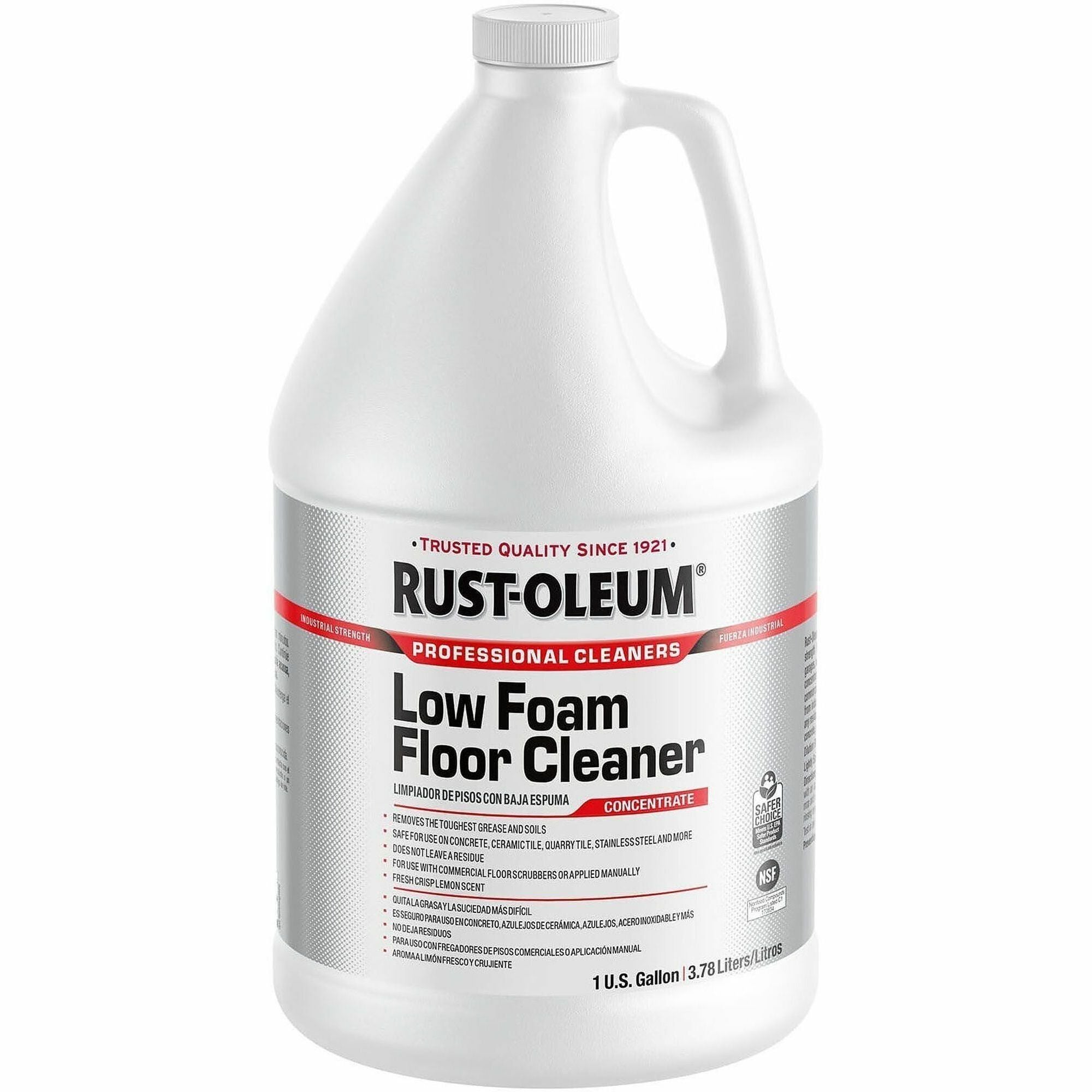 For Multi Surface, Multipurpose - Concentrate - 128 fl oz (4 quart) - 10.8 to 11.5 pH - Lemon Scent - Recommended For: Grease Remover, Oil Remover, Soil Remover - Low Foaming, Residue-free - Clear - 1 Each