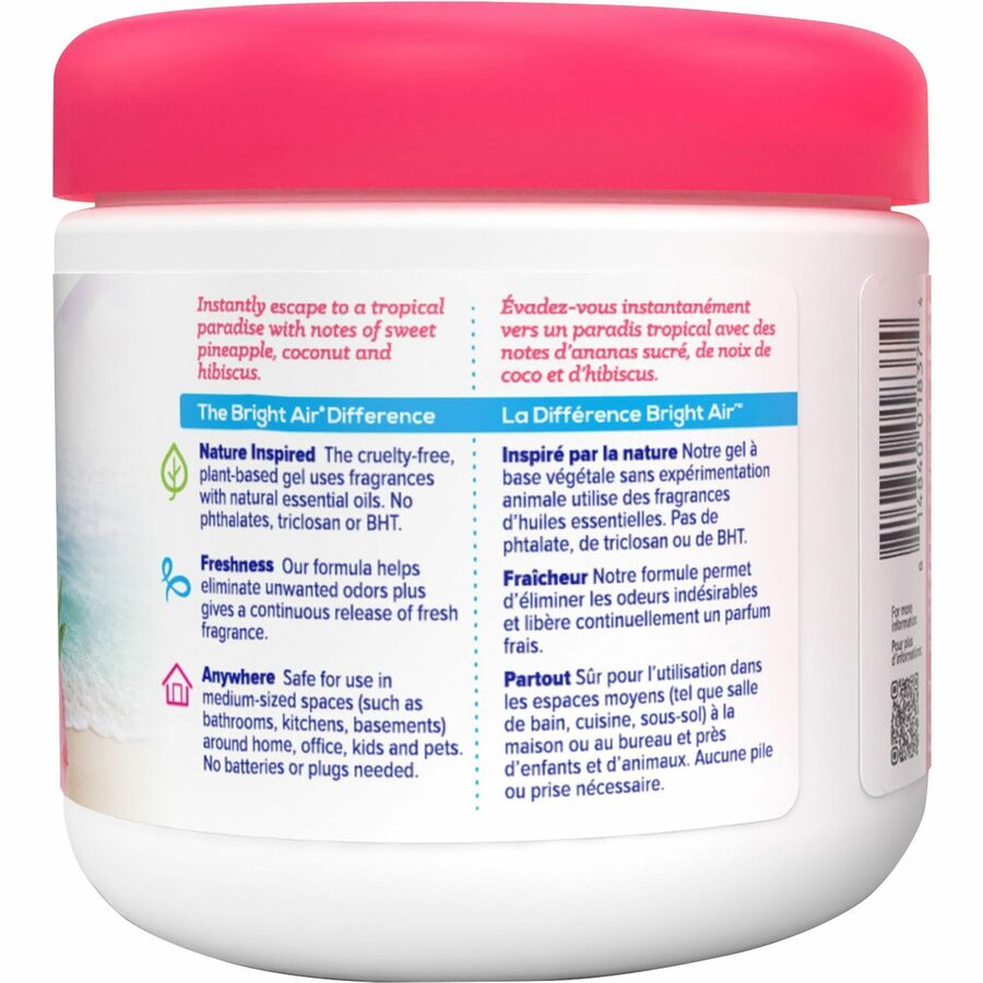 Bright Air Super Odor Eliminator Air Freshener - 14 fl oz (0.4 quart) - Tropical Paradise & Pineapple - 90 Day - Cruelty-free, Phthalate-free, Triclosan-free, BHT Free - 1 Each