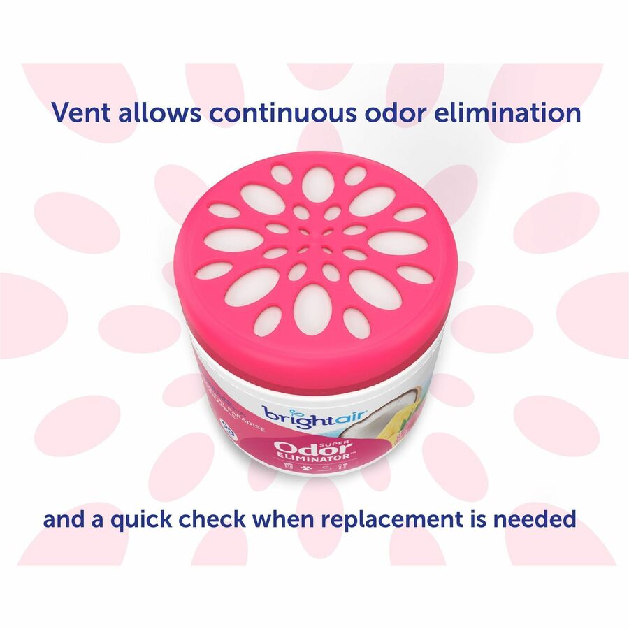 Bright Air Super Odor Eliminator Air Freshener - 14 fl oz (0.4 quart) - Tropical Paradise & Pineapple - 90 Day - Cruelty-free, Phthalate-free, Triclosan-free, BHT Free - 1 Each