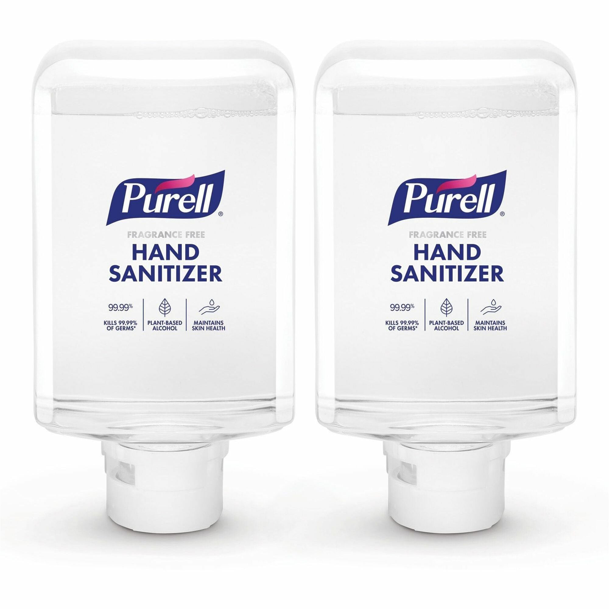 PURELL Advanced Hand Sanitizer Foam Refill, 1.27 Quart, Touchless Dispenser, Clear, Fragrance-Free, Dye-Free, Bio-based, 2/Carton