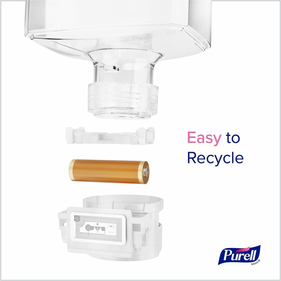 PURELL Advanced Hand Sanitizer Foam Refill, 1.27 Quart, Touchless Dispenser, Clear, Fragrance-Free, Dye-Free, Bio-based, 2/Carton