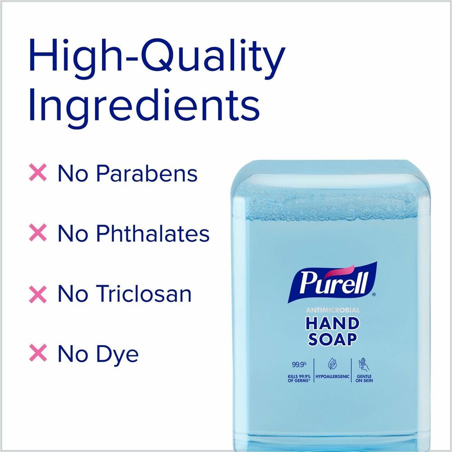 1.27 quart - Touchless Dispenser - Kill Germs, Dirt Remover, Soil Remover - Hand - Moisturizing - Clear - Dye-free, Phthalate-free, Paraben-free, Triclosan-free, Bio-based, Scented - 2 / Carton